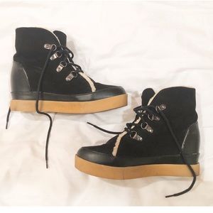 H&M’s Divided Black Wedge Sneakers